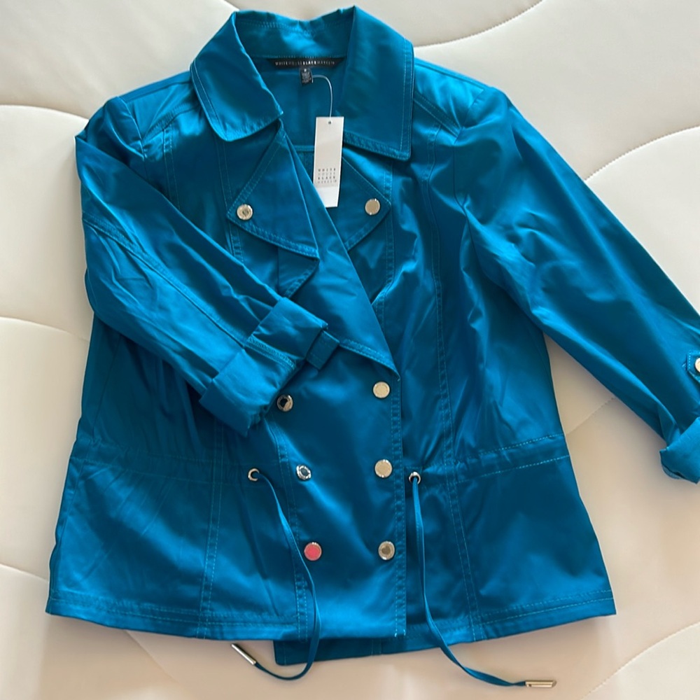 WHBM Drape Front Moto Jacket